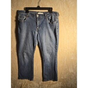 Levi’s Women 515 Boot Cut Blue Jeans Size 14 Short Medium Wash Stretch Denim 238